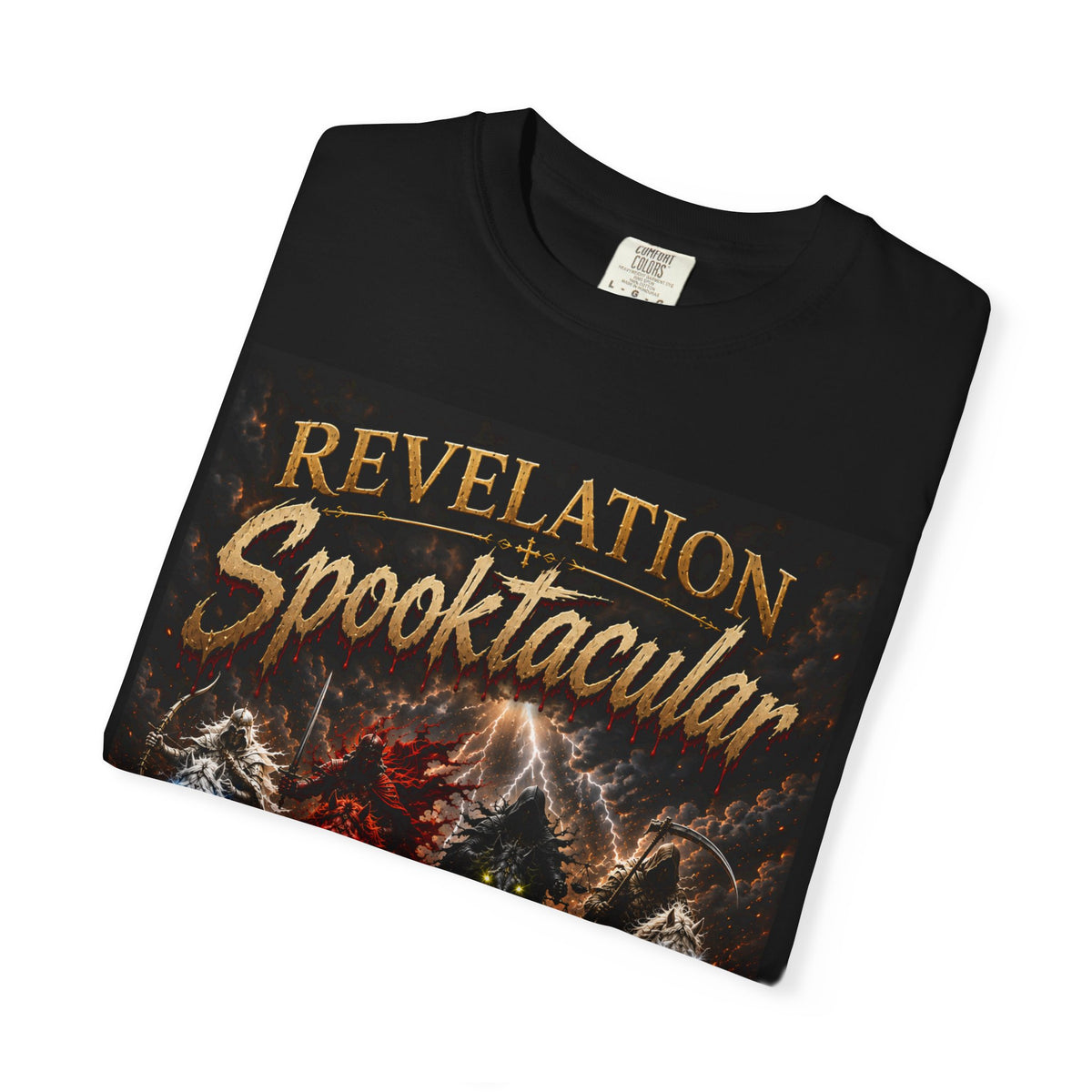 Spooktacular Revelation T-Shirt — "The Victory Lamb" Christian Halloween Graphic Tee