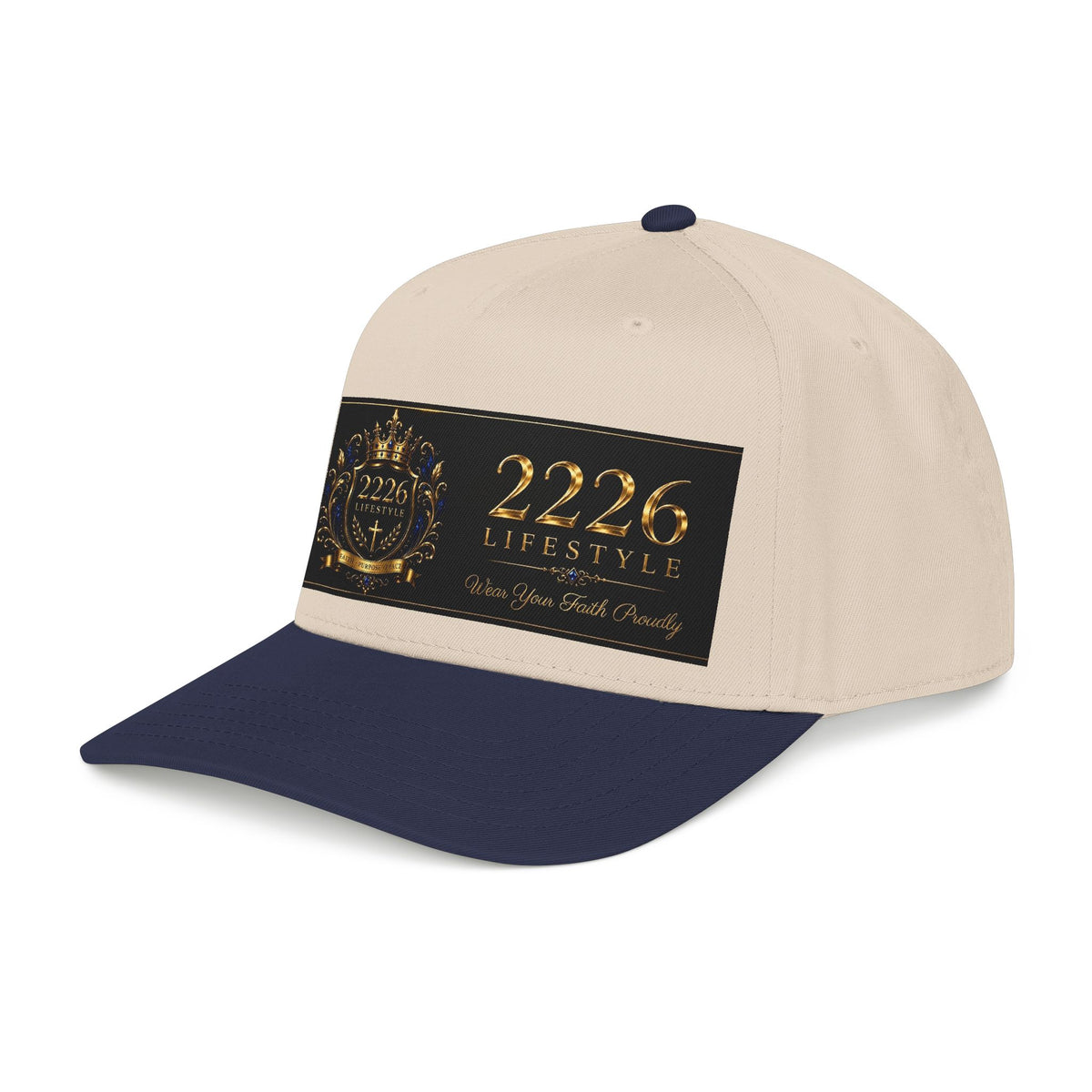 Mid Profile Baseball Cap - 2226 Lifestyle Gold Crest Hat