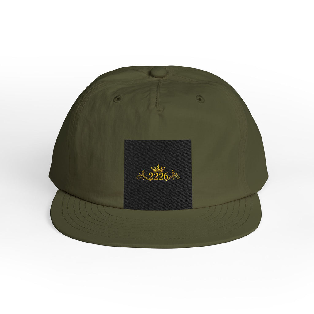 Surf Cap - Minimal Gold Wave Embroidered Patch Hat
