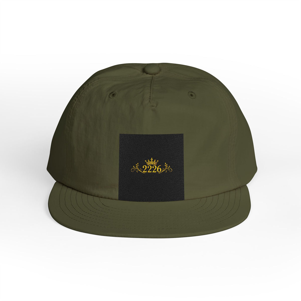Surf Cap - Minimal Gold Wave Embroidered Patch Hat