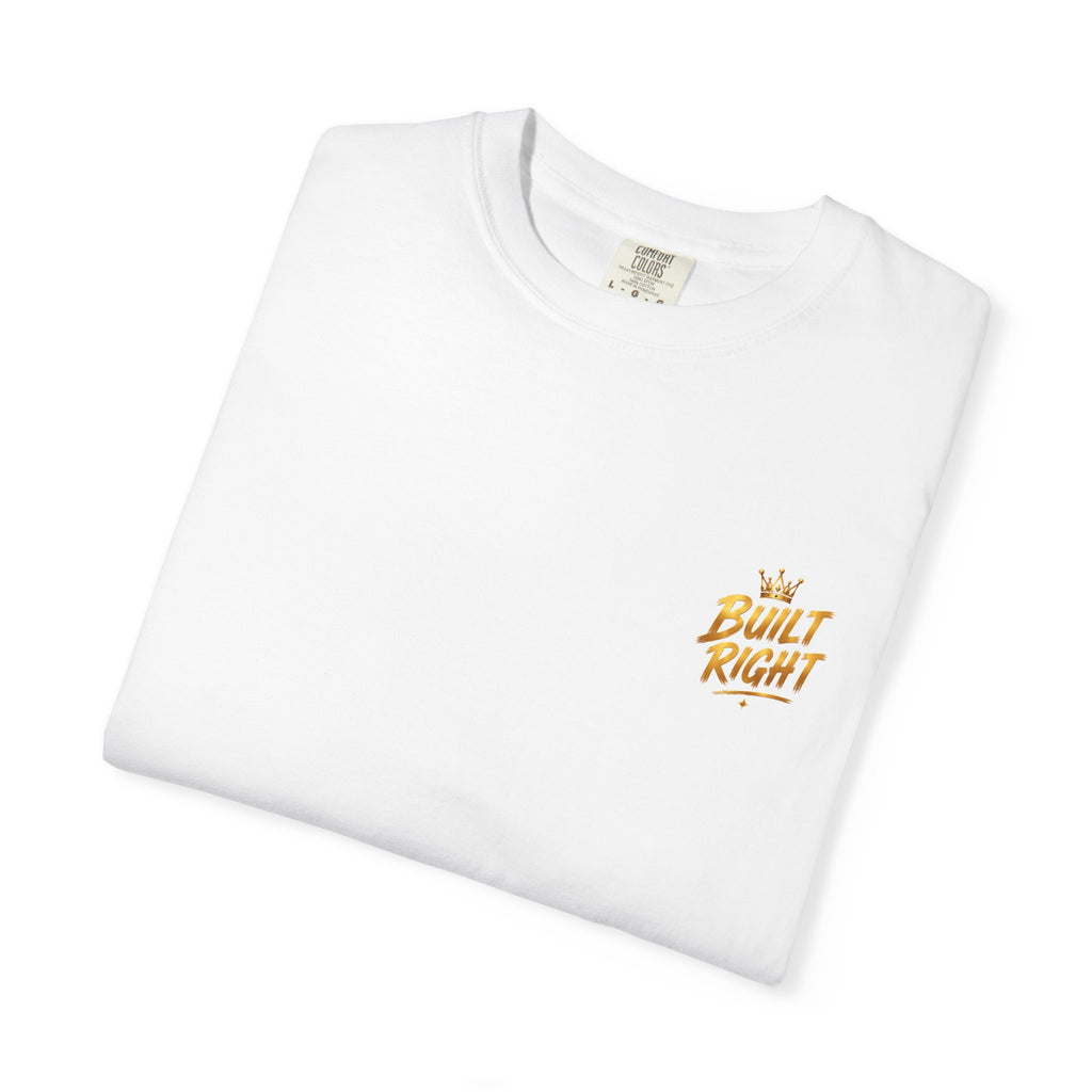 Walking with the King T-Shirt — Built Right Lion Christian Faith Tee