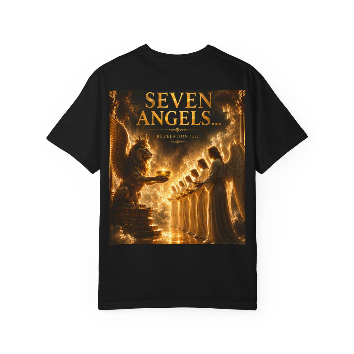Seven Angels Graphic T-Shirt — "The Seven Angels" Religious Illustration Tee
