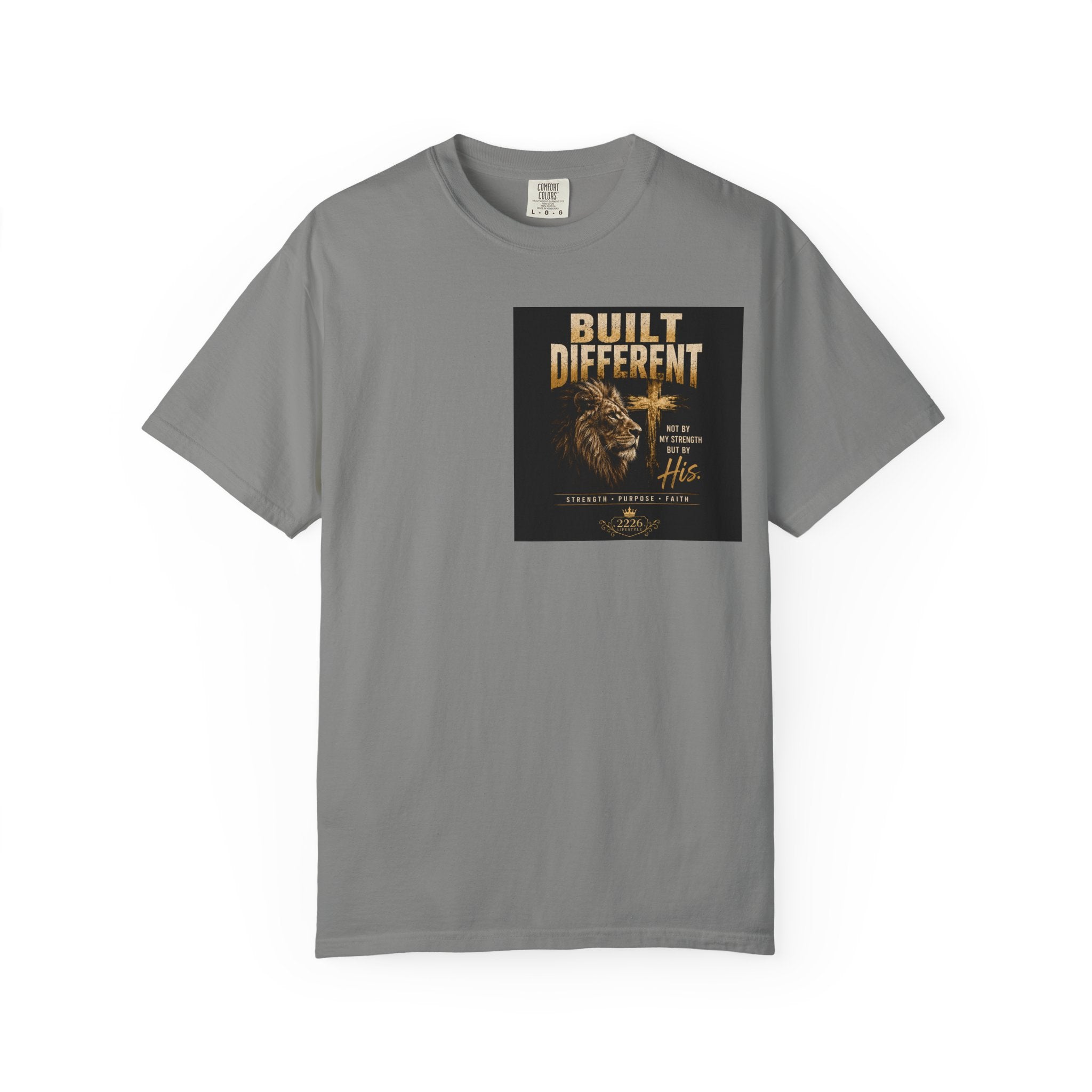 Built Different Lion T-Shirt — Motivational Graphic Tee