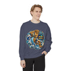 Aquarius Zodiac Sweatshirt — Water Bearer Astrology Graphic Crewneck