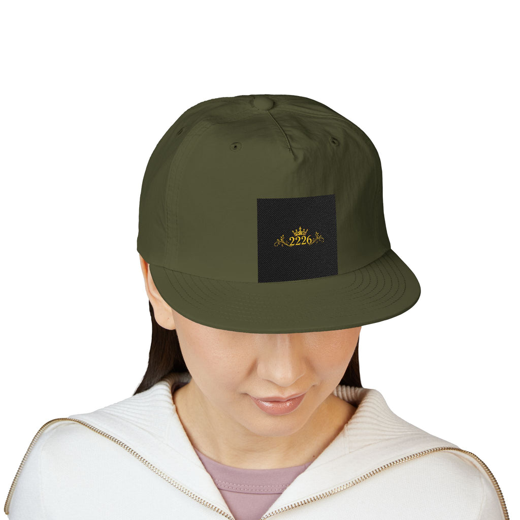 Surf Cap - Minimal Gold Wave Embroidered Patch Hat