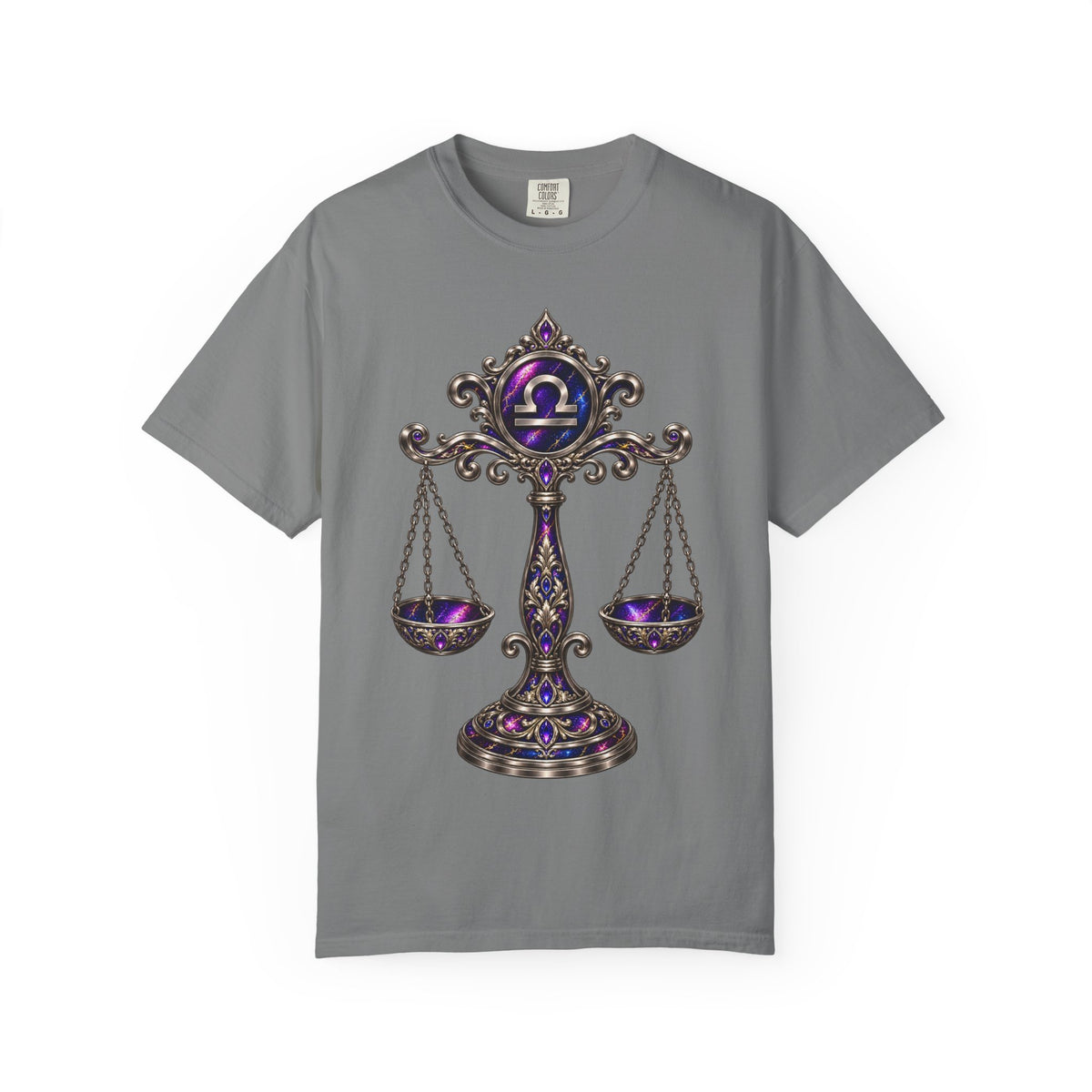 Libra Zodiac Scales T-Shirt — Astrological Balance Graphic Tee