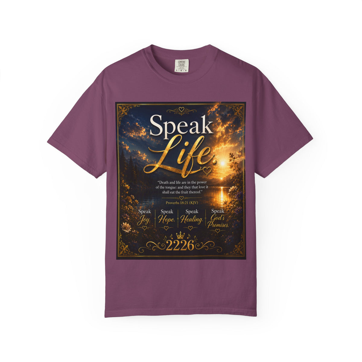 Christian Inspirational T-Shirt — "Speak Life" & "Still on the Throne" Faith Graphic Tee