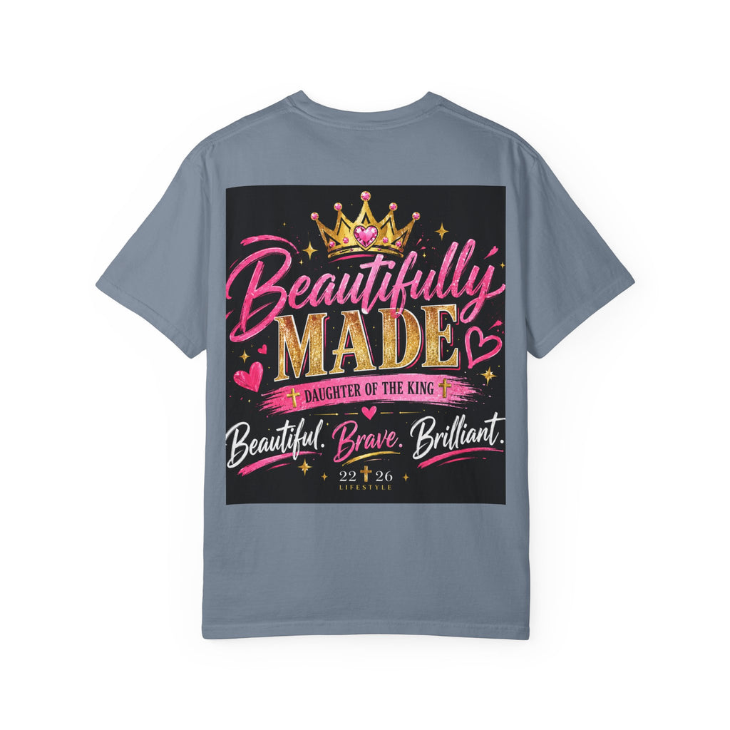 Finally Legal 21st Birthday T-Shirt — Personalized "Finally Legal" Front, "Beautifully Made" Back