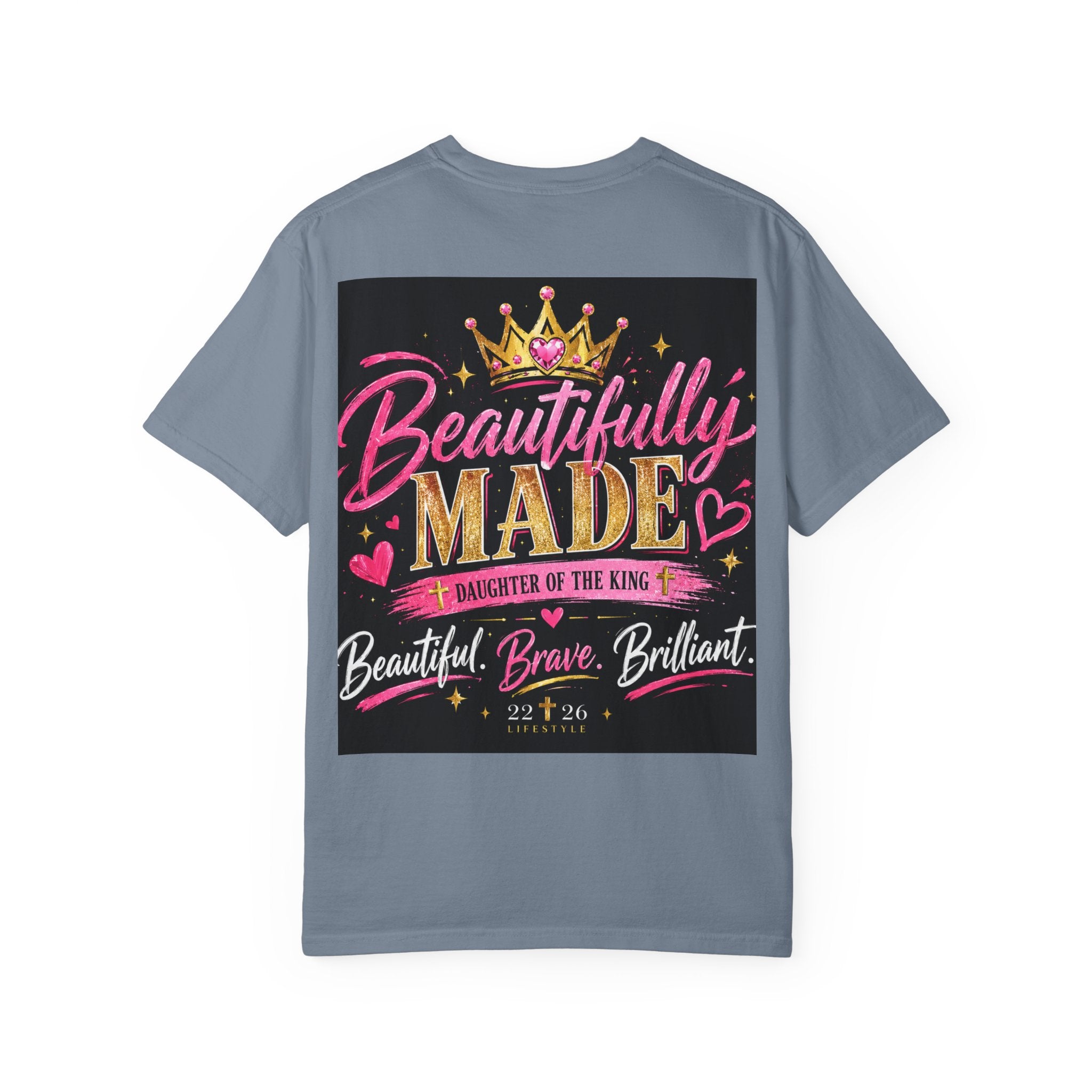 Finally Legal 21st Birthday T-Shirt — Personalized "Finally Legal" Front, "Beautifully Made" Back