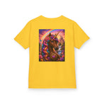 Kids Brown Unicorn Tee — Rainbow Fantasy Magical Horse Shirt