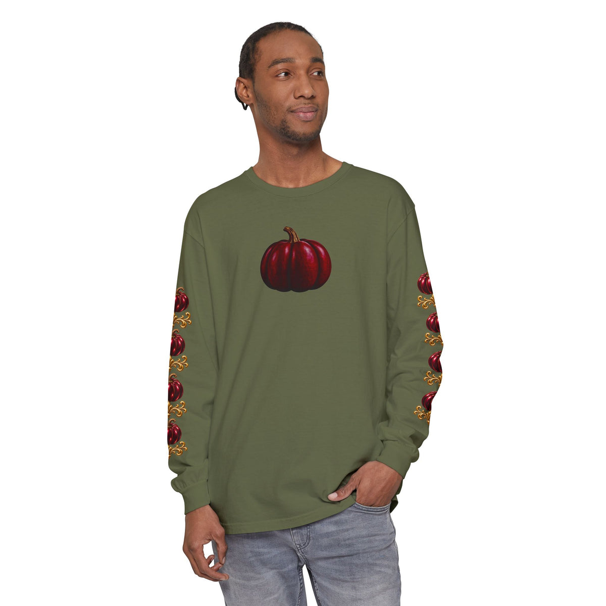 Pumpkin Sleeve Long Sleeve Tee