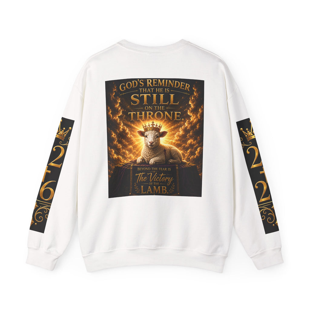 Religious Halloween Crewneck Sweatshirt — "Spooktacular" & "Still on the Throne" Graphic