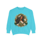 Virgo Zodiac Sweatshirt — Virgo Goddess & Owl Astrology Crewneck