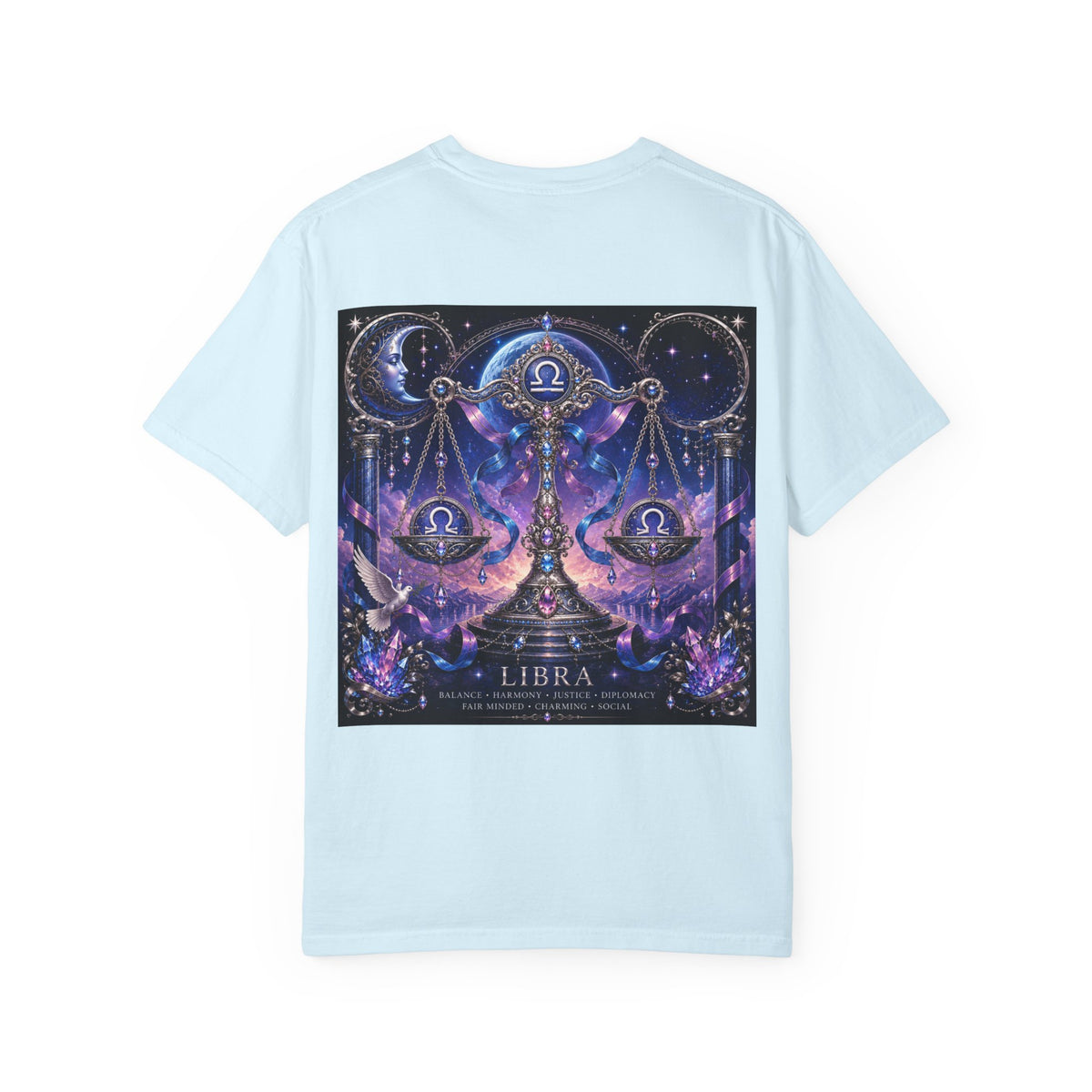 Libra Zodiac Scales T-Shirt — Astrological Balance Graphic Tee