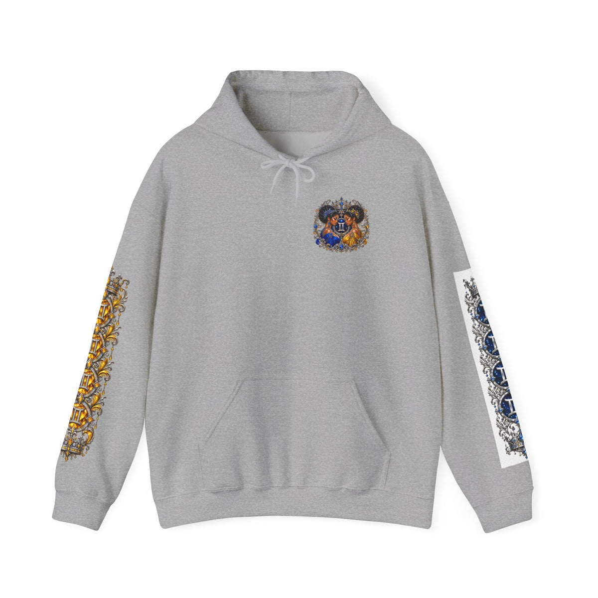 Gemini Zodiac Hoodie — Artistic Gemini Twins Astrology Pullover