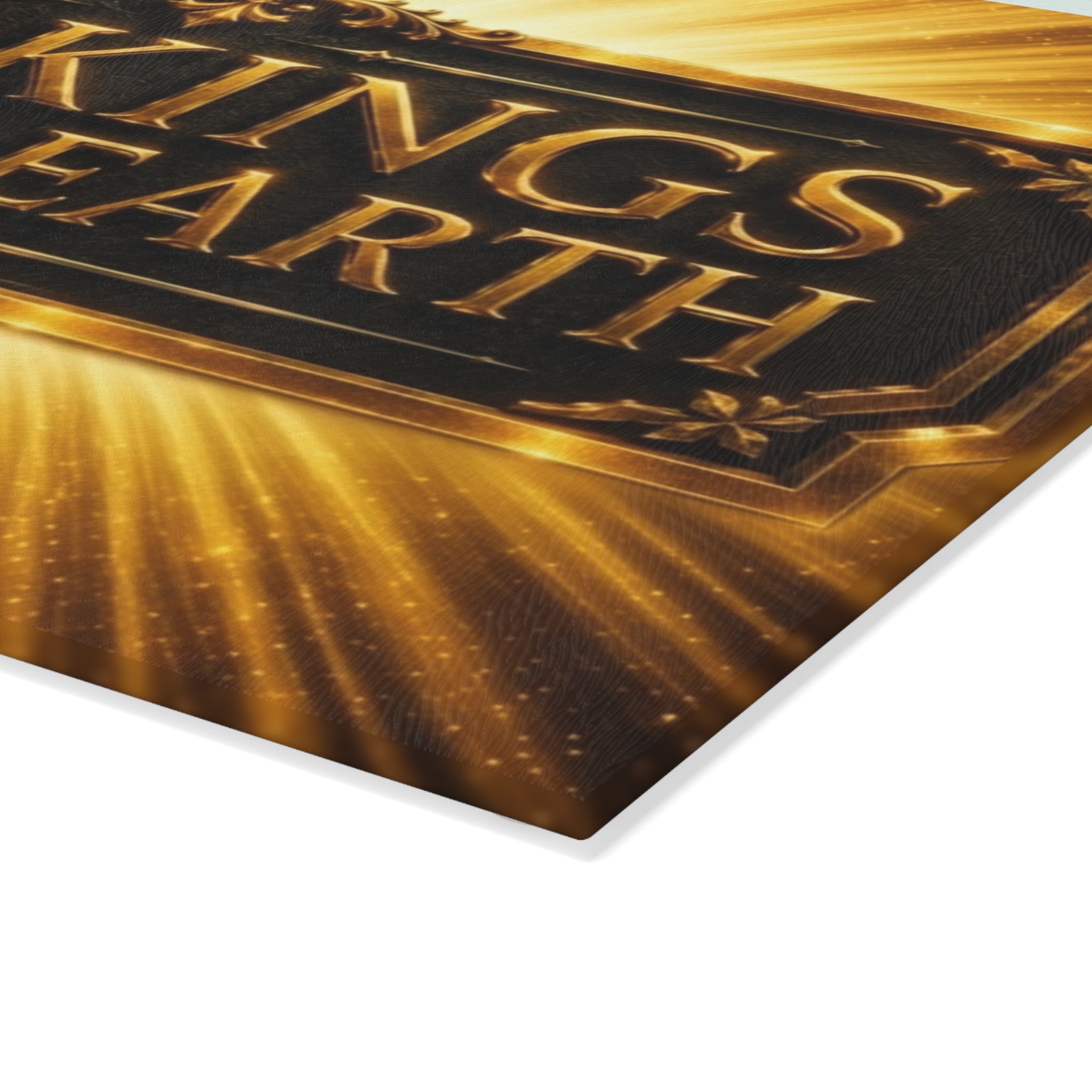 Glass Cutting Board — "The Kings of the Earth" Decorative Tempered Glass Chopping Board