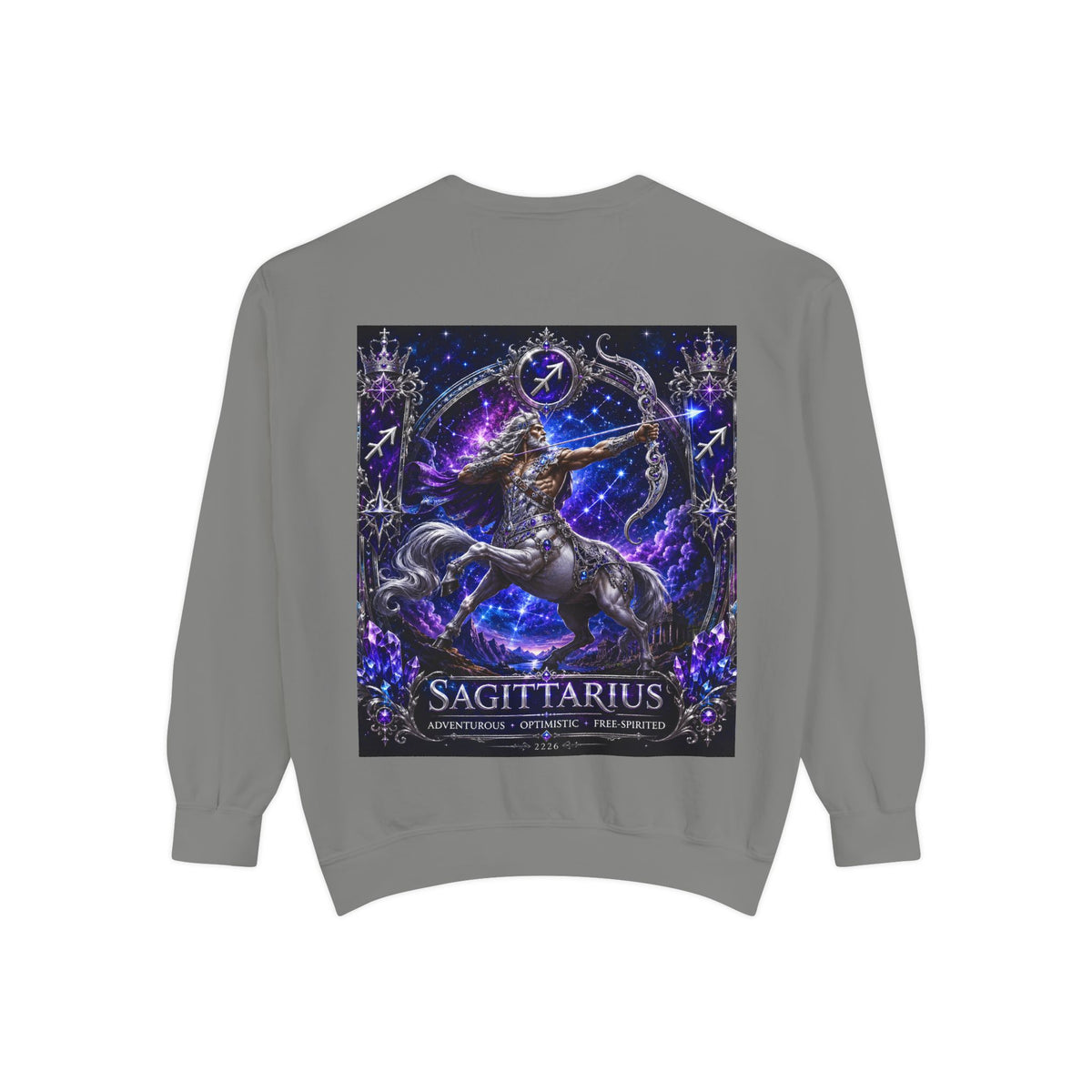 Sagittarius Zodiac Sweatshirt — Celestial Archer Graphic Pullover