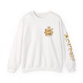 Built Right Sweatshirt — "Built Right: Beautiful Brave Brilliant" Gold Graphic Crewneck