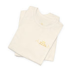 Vintage Gold Crown Tee - Minimal Royal Logo Short Sleeve Shirt