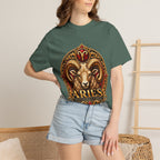 Aries Ram Zodiac T-Shirt — Bold Gold Astrology Tee