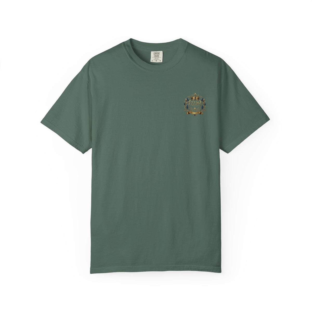 2226 Lifestyle Crest T-Shirt — Royal Crown Faith Emblem
