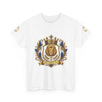Kingdom Living Lion Tee — Regal Crowned Lion Graphic T-Shirt (Matthew 6:33)
