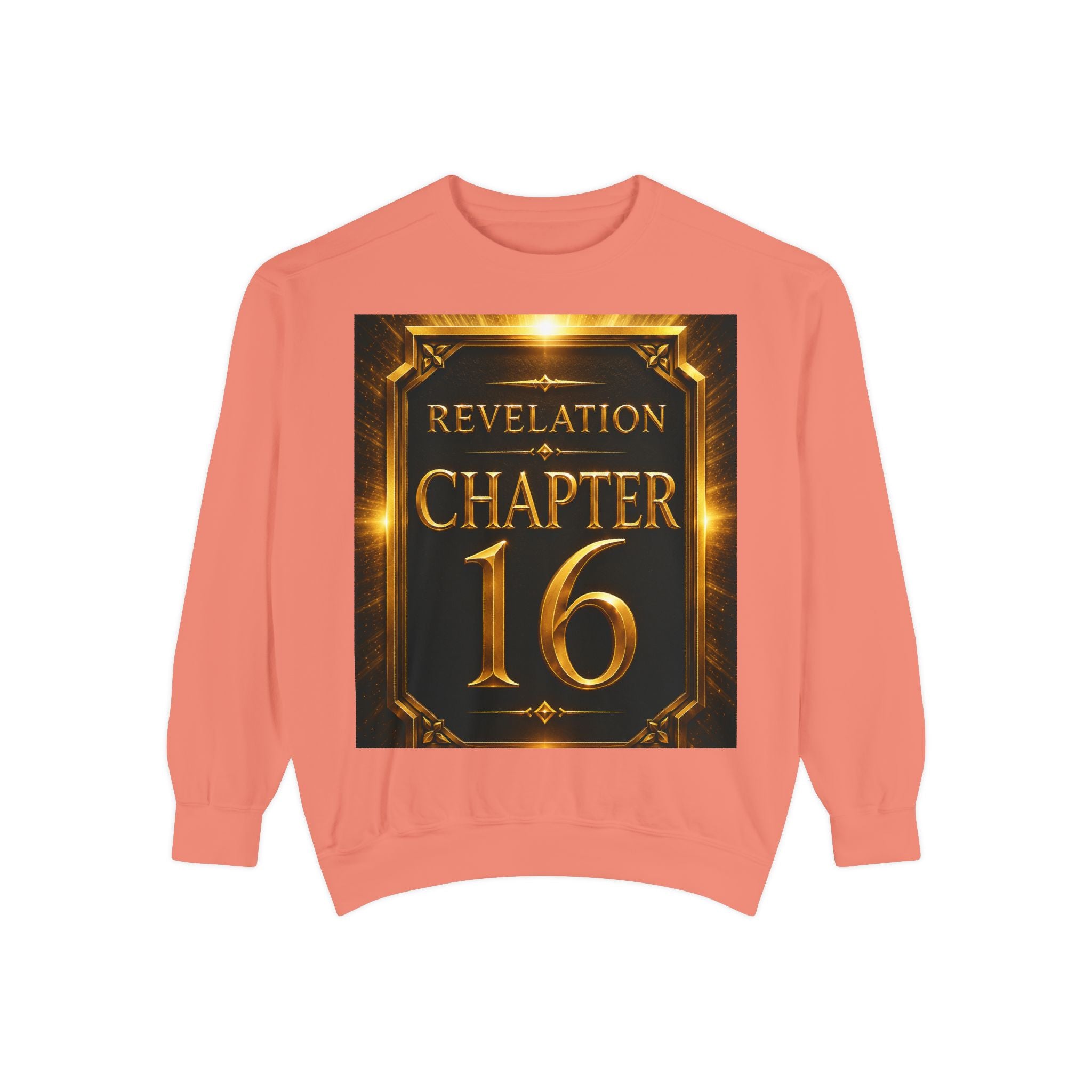 Revelation Chapter 16 Sweatshirt — "Judgment Begins" Apocalyptic Graphic
