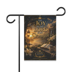 "The Joy of the Lord is My Strength" — Faith Garden Flag | Outdoor Scripture Banner