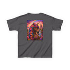 Kids Brown Unicorn Tee — Rainbow Fantasy Magical Horse Shirt