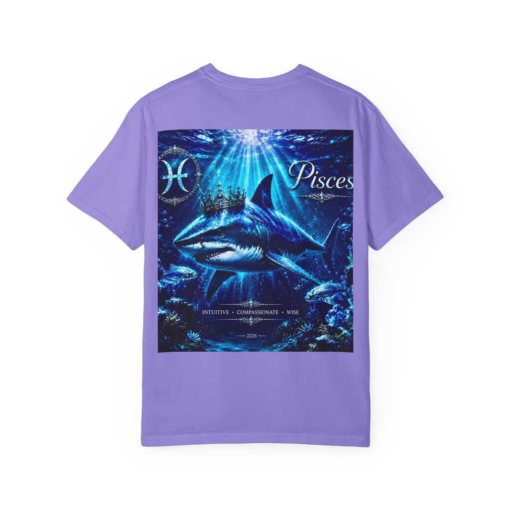 Pisces Shark T-Shirt — Zodiac Ocean Graphic Tee