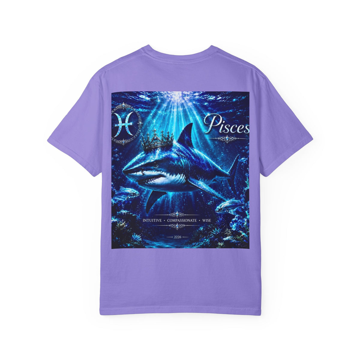 Pisces Shark T-Shirt — Zodiac Ocean Graphic Tee