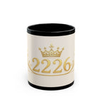 Gold Crown 2226 Black Coffee Mug – Elegant Anniversary or Birthday Gift
