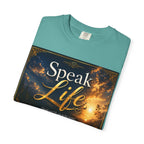 Christian Inspirational T-Shirt — "Speak Life" & "Still on the Throne" Faith Graphic Tee