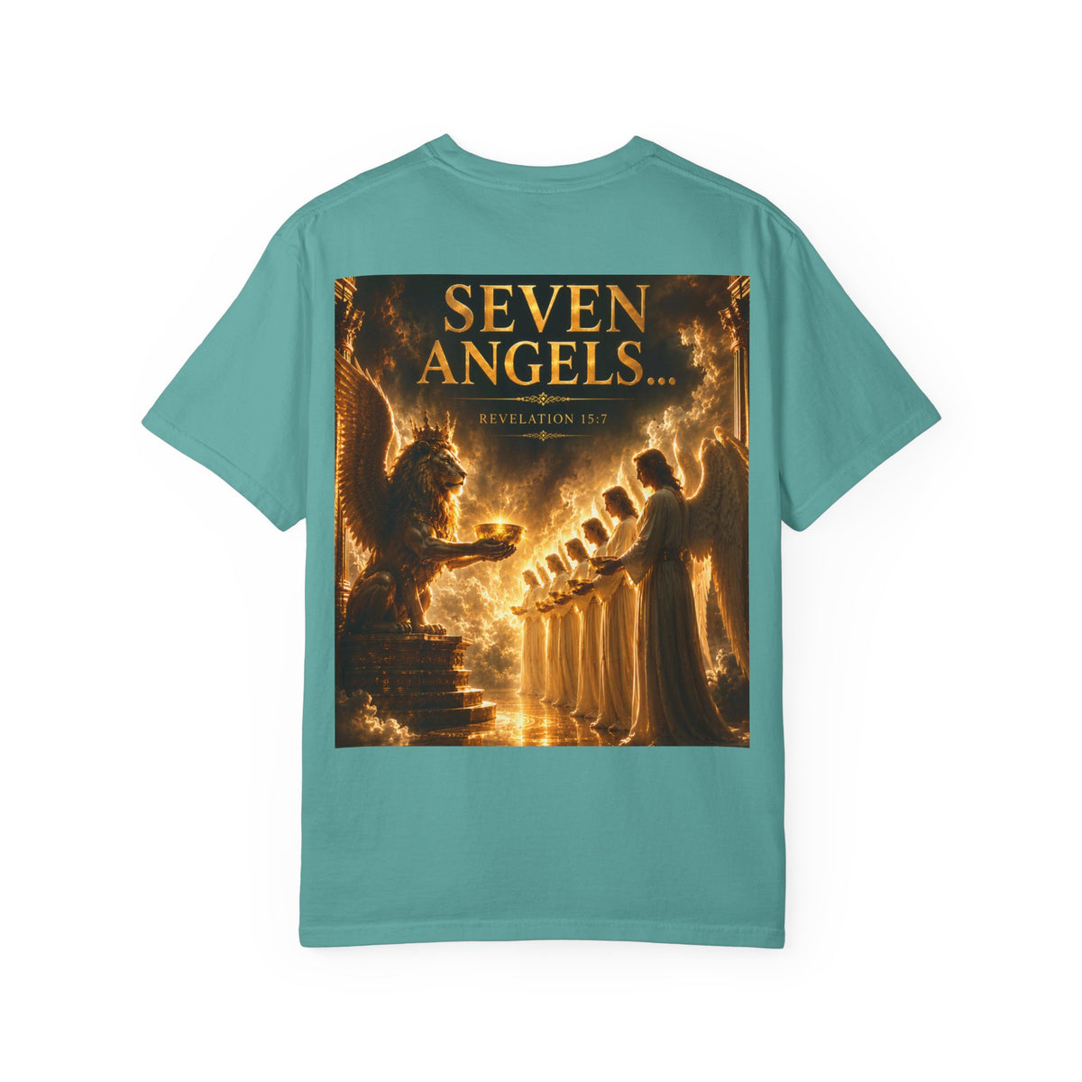 Seven Angels Graphic T-Shirt — "The Seven Angels" Religious Illustration Tee