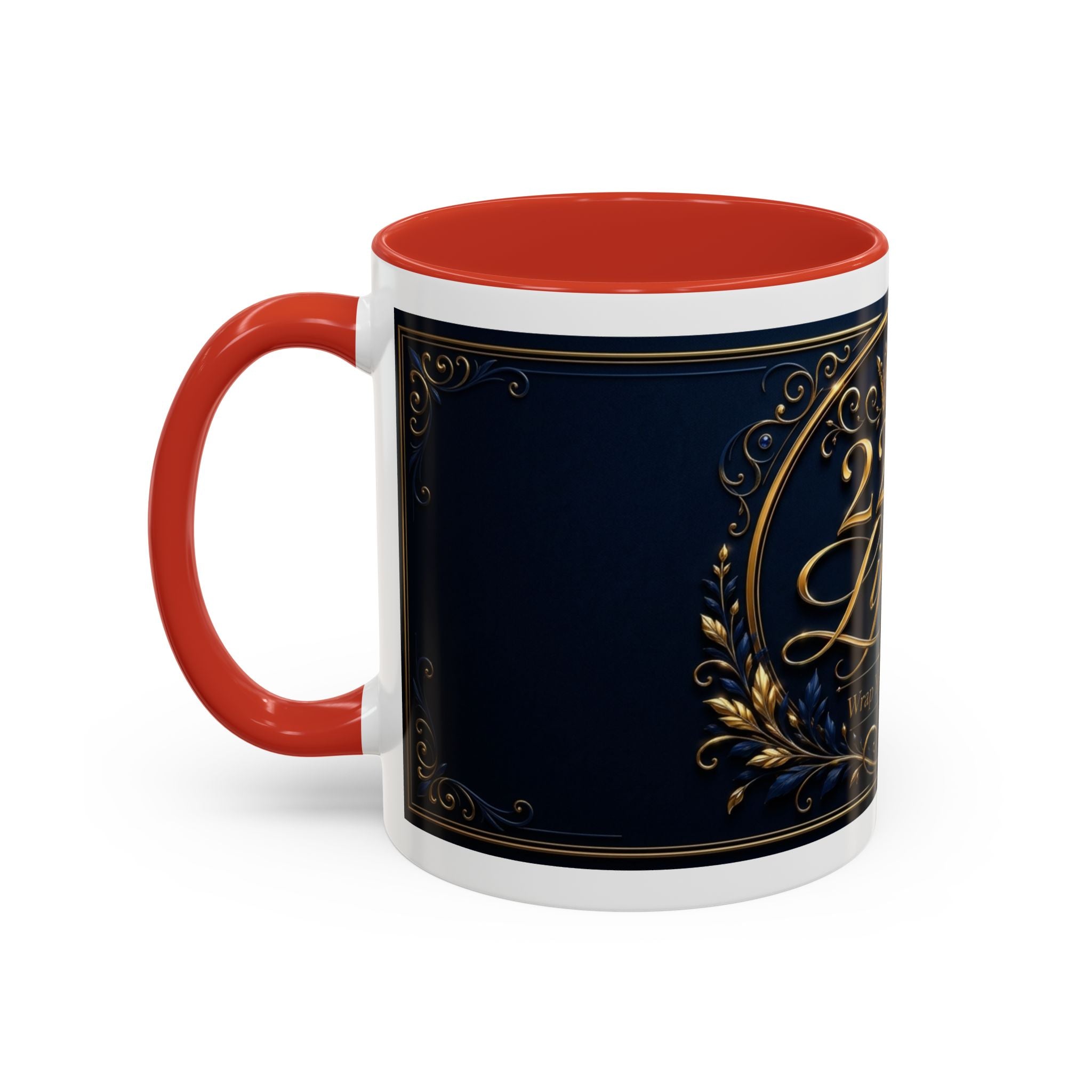 Accent Coffee Mug — '2226 Lifestyle' Gold Crown Decorative Coffee Mug