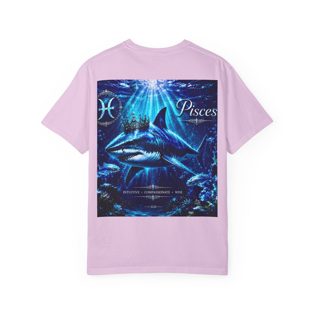 Pisces Zodiac T-Shirt — Mystical Ocean Shark Astrological Tee