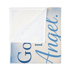 God’s Little Angel Baby Swaddle Blanket — Soft Blue Newborn Gift