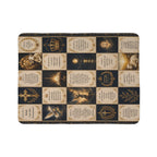 Inspirational Faith Sherpa Blanket - Scripture & Religious Symbols Patchwork