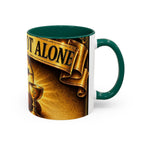 You Are Not Alone Christian Mug — Communion Cross & Bread Chalice Coffee Cup