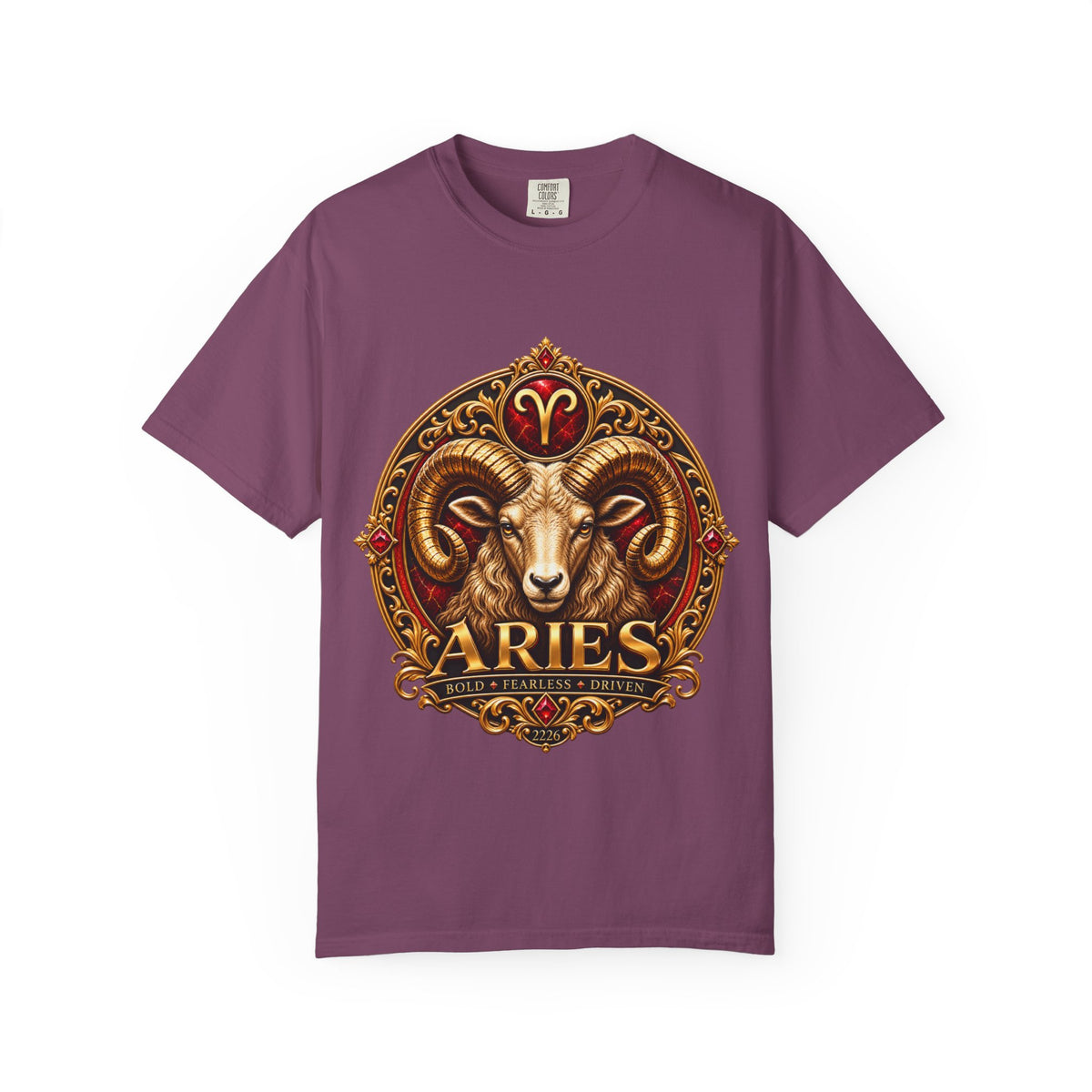 Aries Ram Zodiac T-Shirt — Bold Gold Astrology Tee