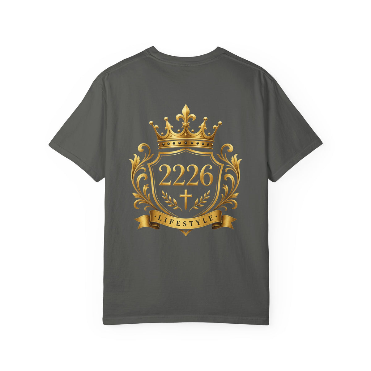 Royal Crest 2226 T-Shirt — Gold Crown Emblem Tee