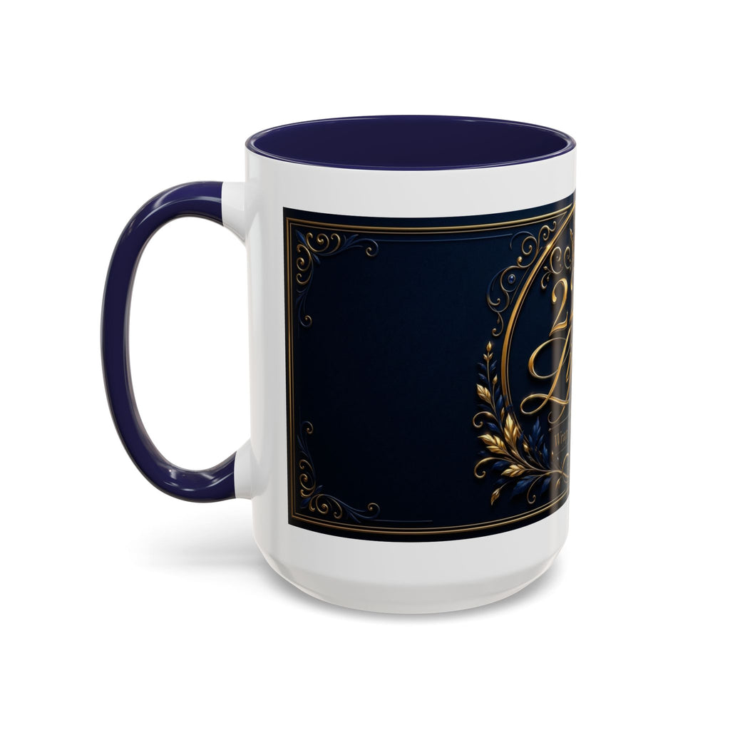 Accent Coffee Mug — '2226 Lifestyle' Gold Crown Decorative Coffee Mug