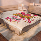 Built Right Velveteen Plush Blanket — "Beautiful. Brave. Brilliant." Inspirational Throw