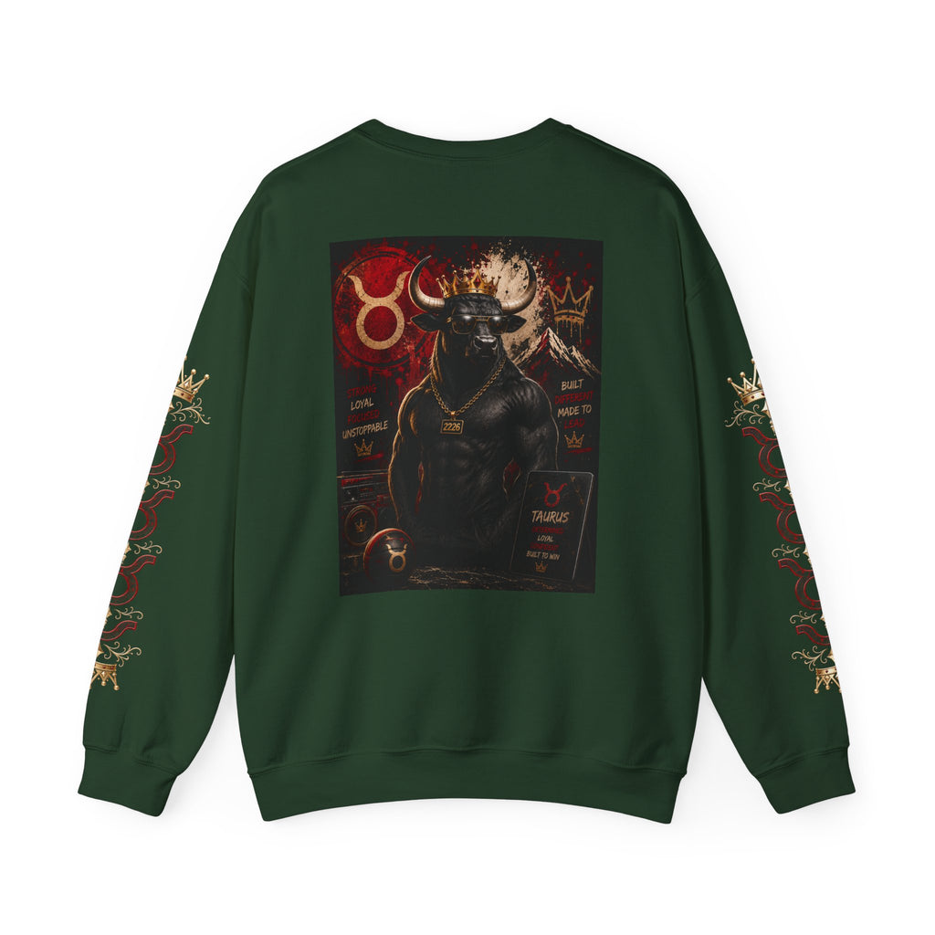 Taurus Zodiac Crewneck Sweatshirt — Bull Constellation Graphic