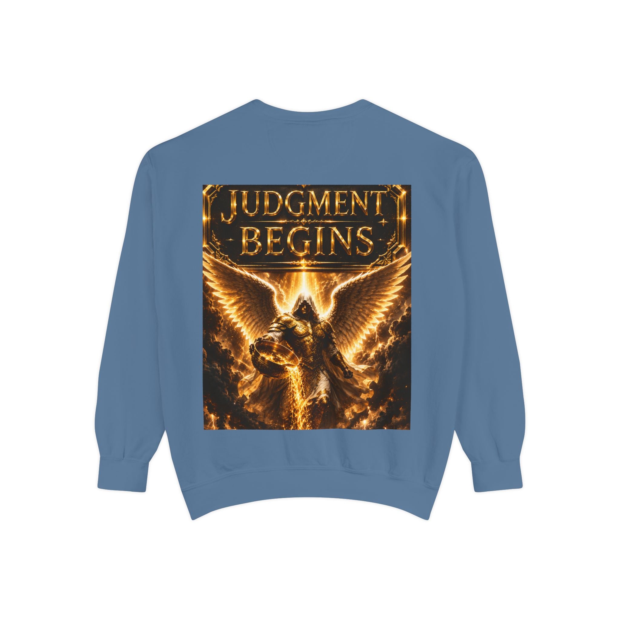 Revelation Chapter 16 Sweatshirt — "Judgment Begins" Apocalyptic Graphic