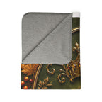 Regal Autumn Crest Sherpa Blanket