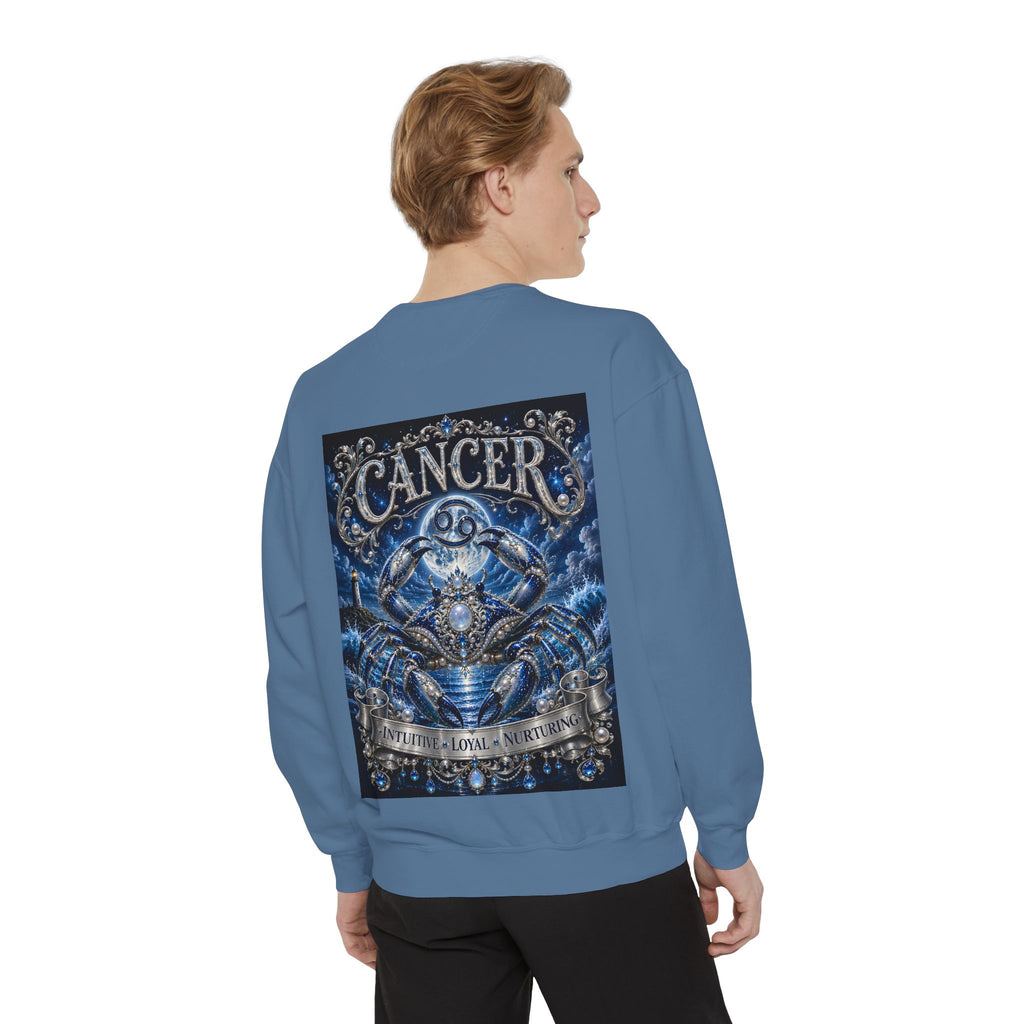 Cancer Zodiac Sweatshirt — Blue Crab Astrology Crewneck