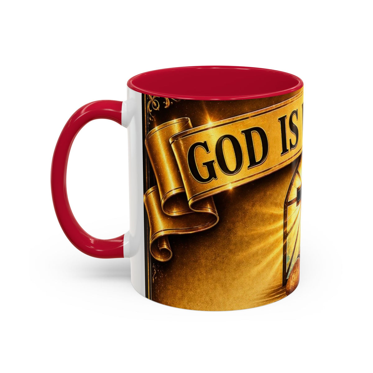 Inspirational Communion Mug — "God Is With You" Christian Coffee Cup