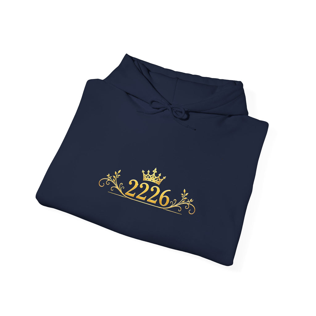 Gold Crown '2226' Hoodie - Royal Anniversary Sweatshirt