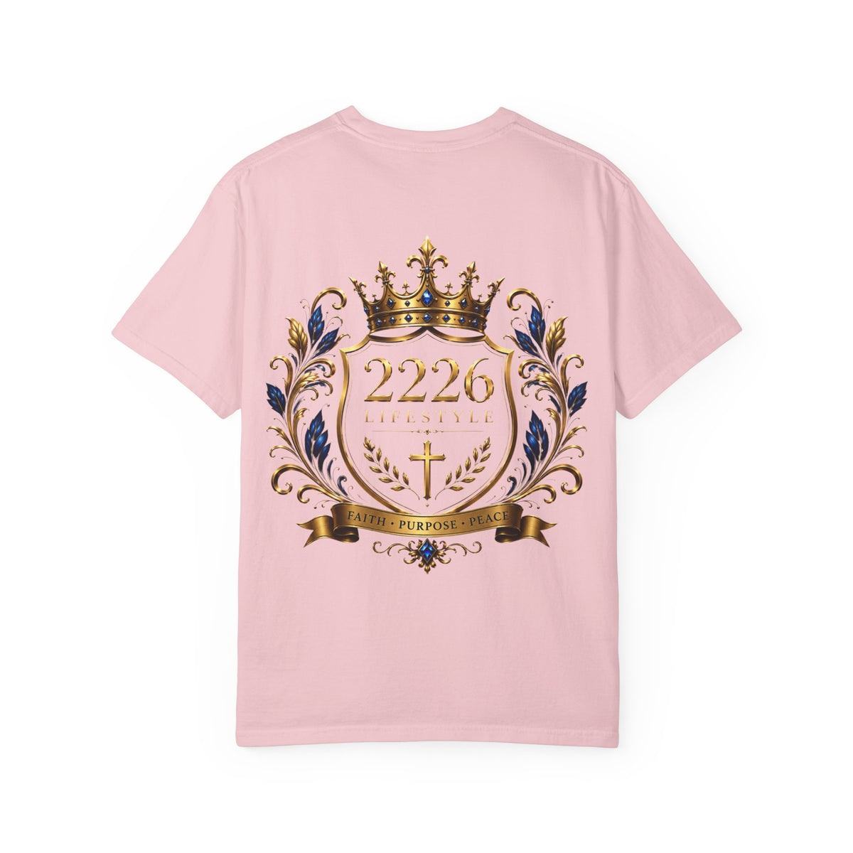 2226 Lifestyle Crest T-Shirt — Royal Crown Faith Emblem